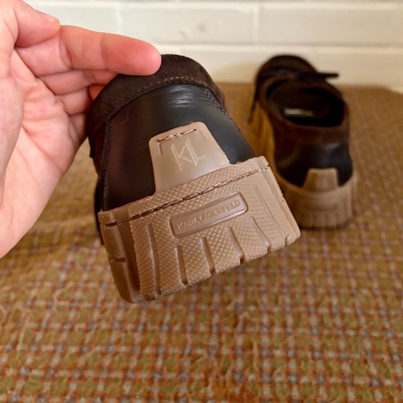 KARL LAGERFELD PARIS
Brown Suede Wallaby Chukka Boots, Men’s 10.5 EUC - Picture 7 of 13